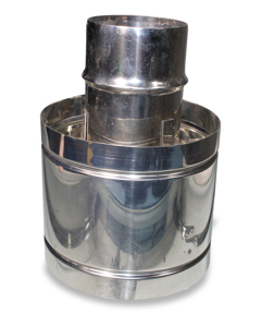 Wind and rain protection for chimnez tube 100mm